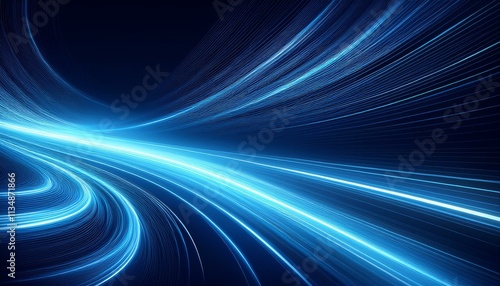 Speed motion light curves abstract tech vector graphic resource