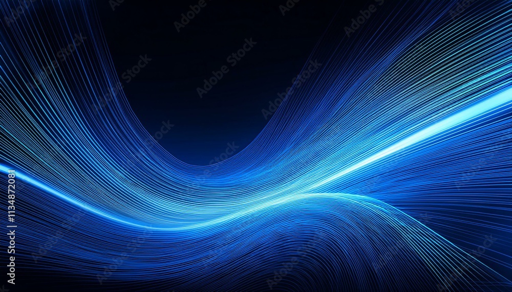 Fototapeta premium Speed motion light curves abstract tech vector graphic resource