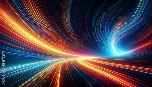 Speed motion light curves abstract tech vector graphic resource