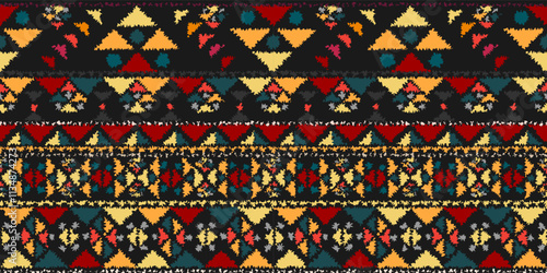 Stunning geometric background.contemporary tribal style seamless pattern.pattern ethnic graphic design print.Henna Mandala.Tribal African Inspired Pattern.carpet,wallpaper,wrapping,embroidery style