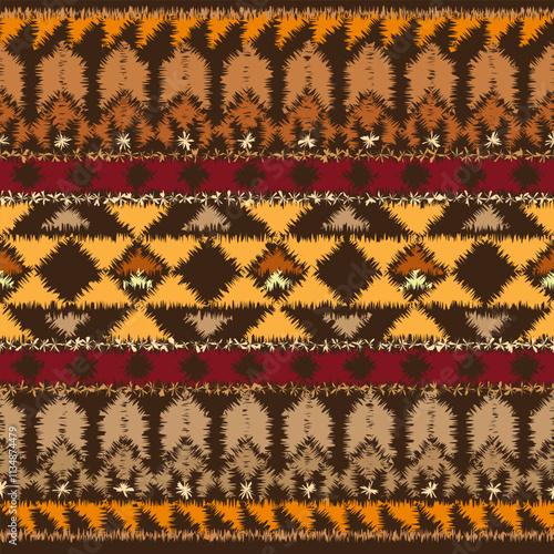 Stunning geometric background.contemporary tribal style seamless pattern.pattern ethnic graphic design print.Henna Mandala.Tribal African Inspired Pattern.carpet,wallpaper,wrapping,embroidery style