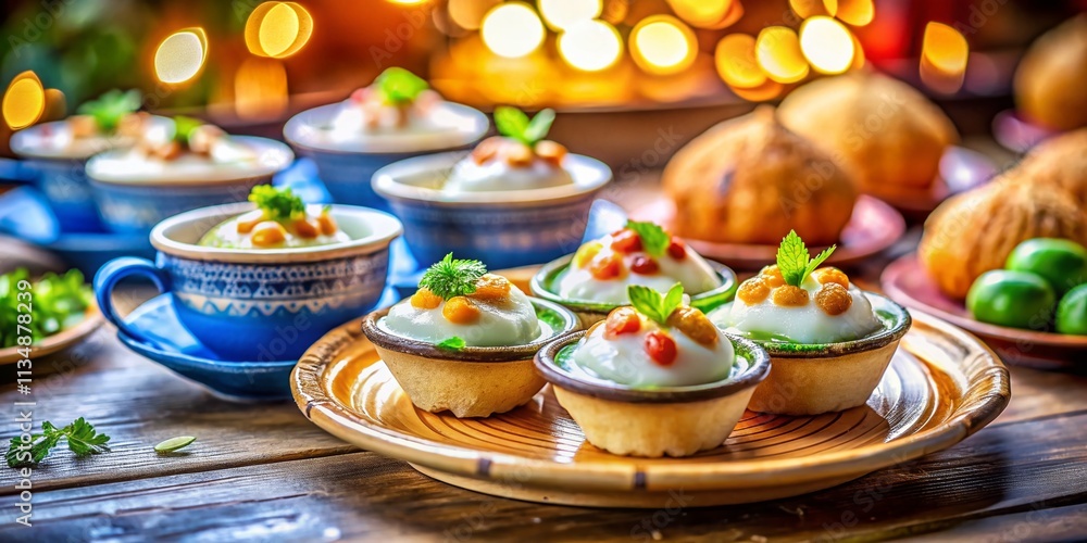 Delightful Traditional Thai Dessert Ka Nom Krok: Sweet and Creamy Coconut Milk Treats Served in Miniature Cups for Culinary Enthusiasts and Food Photography Lovers Delightful Traditional Thai Dessert Ka Nom Krok: Sweet and Creamy Coconut Milk Treats Served in Miniature Cups for Culinary Enthusiasts and Food Photography Lovers