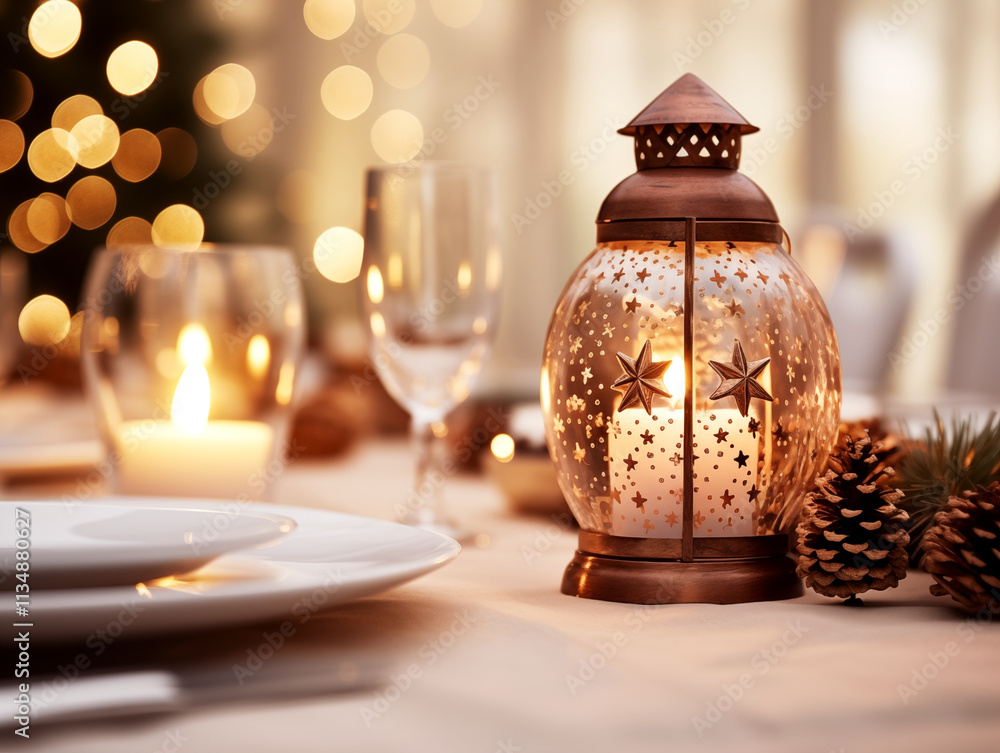 Christmas table setting. Holiday celebrations dining table. New years dining table. Table setting in light and pastel tones. Christmas table setting. Holiday celebrations dining table. New years dining table. Table setting in light and pastel tones.