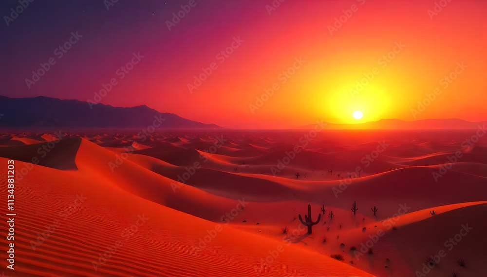 A vast, golden desert stretching as far as the eye can see, with towering sand dunes that shift in the wind. A vast, golden desert stretching as far as the eye can see, with towering sand dunes that shift in the wind.