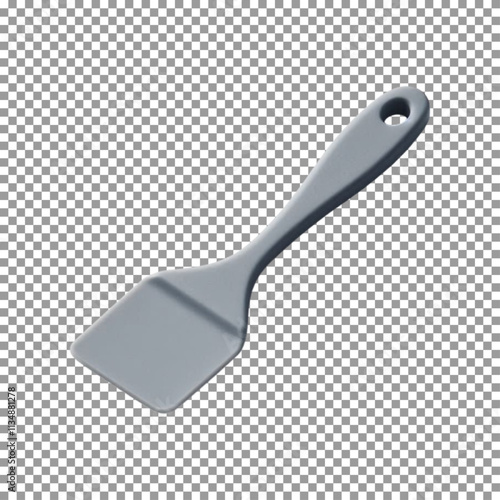 silicone Spatula for Flipping and Stirring on transparent background, png, psd
