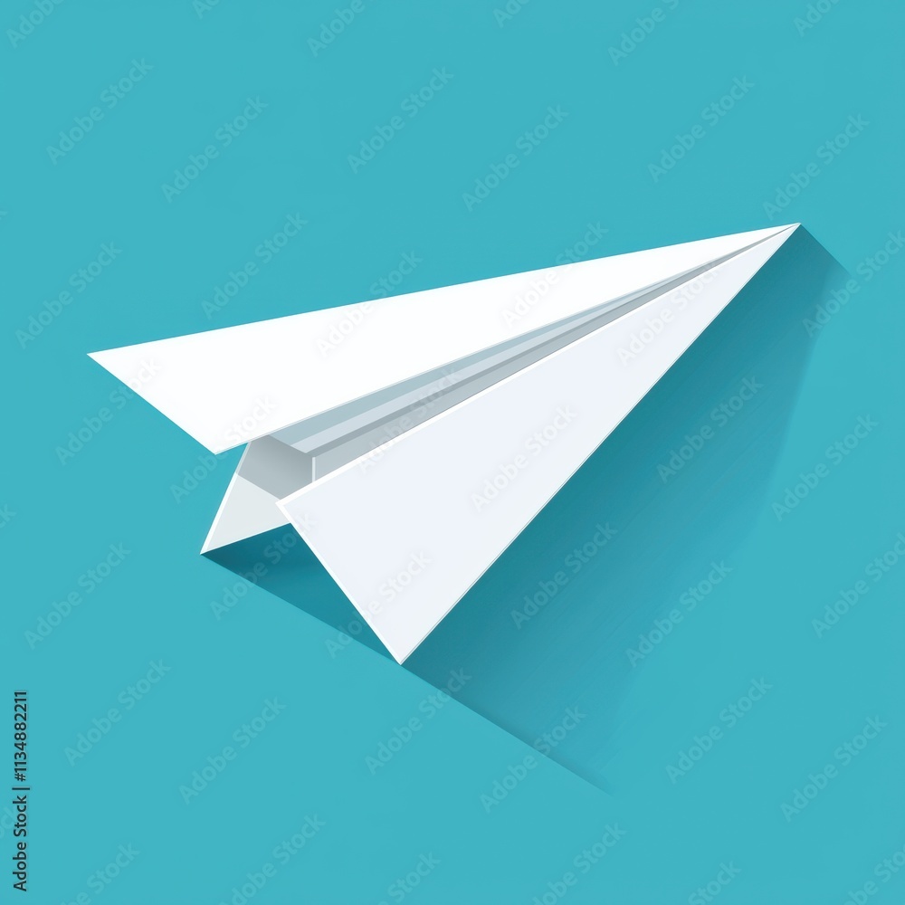 Soaring paper airplane flight creative space digital art minimalist design aerial view imagination Soaring paper airplane flight creative space digital art minimalist design aerial view imagination
