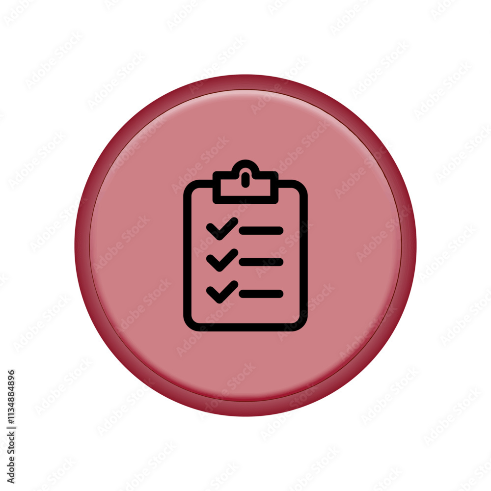 Checklist icon design template Checklist icon design template