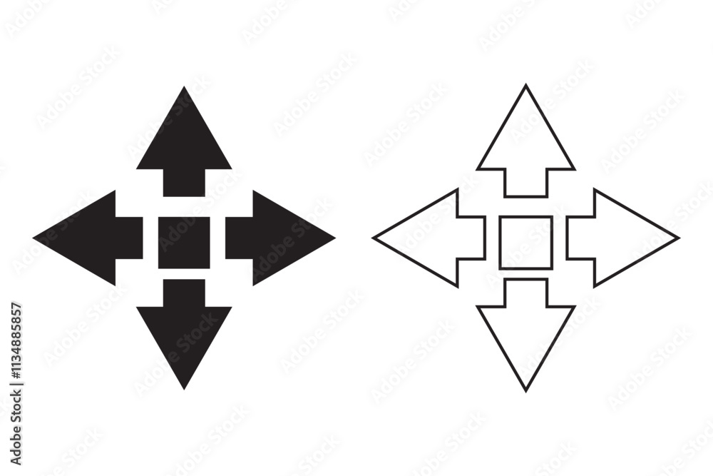 Maximize and minimize screen buttons editable stroke outline icons set isolated on white background flat vector illustration. Pixel perfect Maximize and minimize screen buttons editable stroke outline icons set isolated on white background flat vector illustration. Pixel perfect