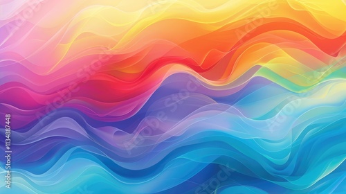 A colorful background showcasing a rainbow of vivid hues, blending seamlessly for a dynamic and eye-catching display