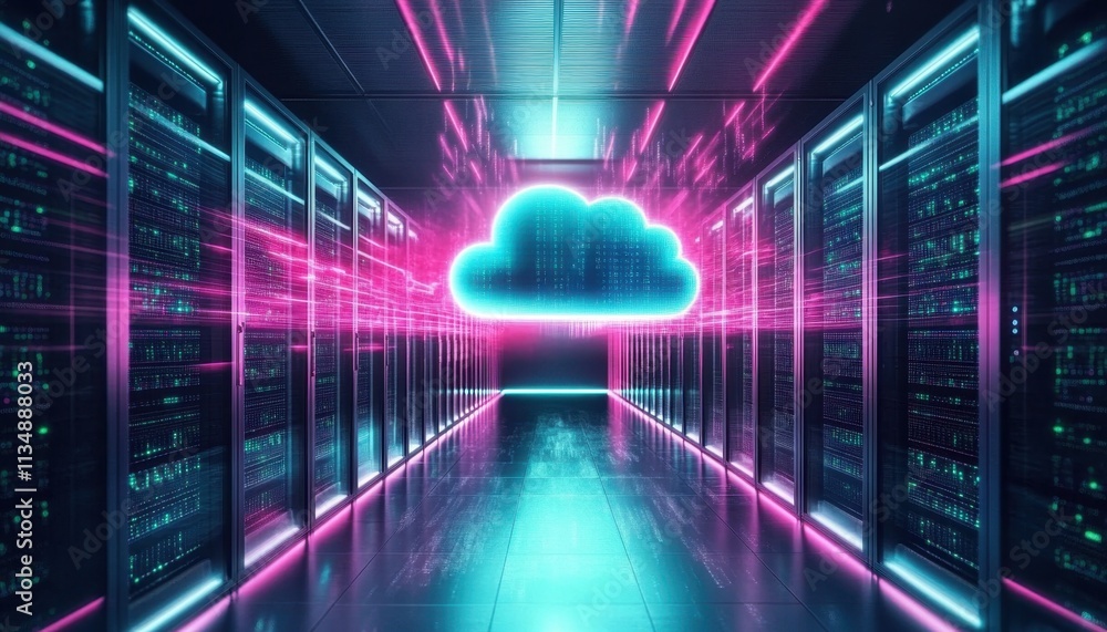 Naklejka premium Efficient data migration techniques for cloud integration.