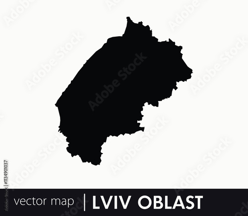 Regions of Ukraine. Lviv Oblast vector map. you can use it for any needs.	