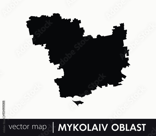 Regions of Ukraine. Mykolaiv Oblast vector map. you can use it for any needs.	