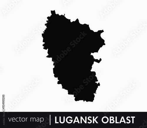 Regions of Ukraine. Luhansk Oblast vector map. you can use it for any needs.	