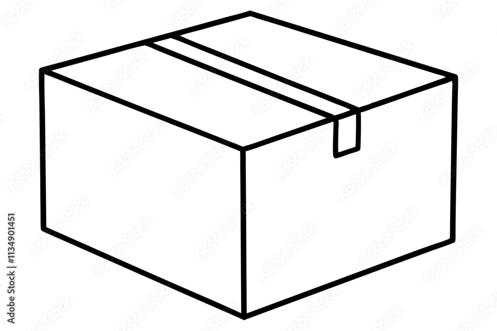 illustration of a box illustration of a box