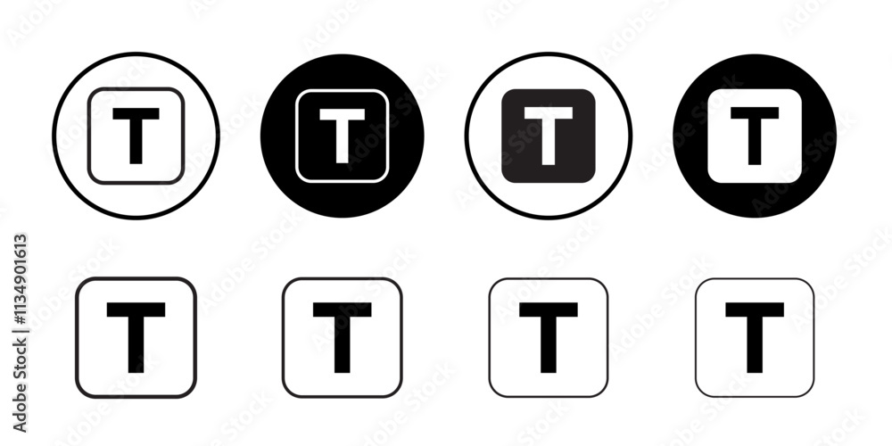 Edit text icon Thin line art collection Edit text icon Thin line art collection