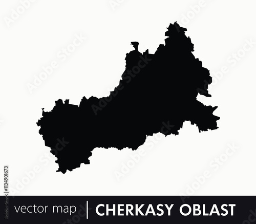 Regions of Ukraine. Cherkasy Oblast vector map. you can use it for any needs.	