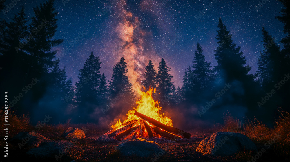 Beneath a Million Stars: A Cozy Campfire Night Beneath a Million Stars: A Cozy Campfire Night