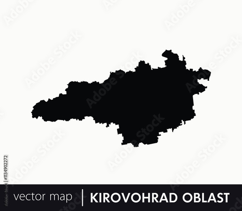 Regions of Ukraine. Kirovohrad Oblast vector map. you can use it for any needs.	