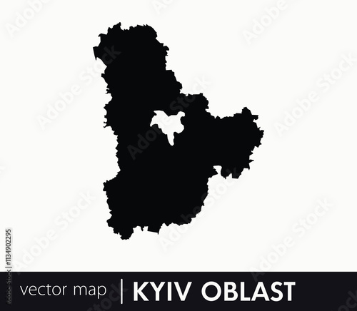 Regions of Ukraine. Kyiv Oblast vector map. you can use it for any needs.	