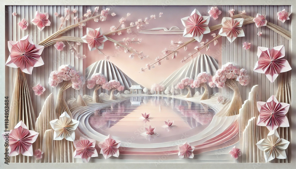 Fototapeta premium 桜・さくら~ Cherry Blossom ~.generated by AI.