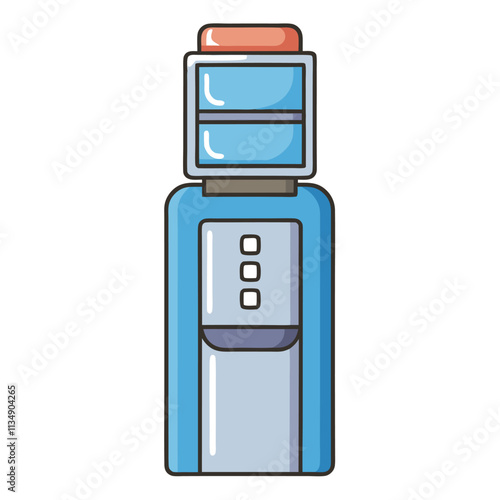 Office watercooler vector design and modern illustration on white background
