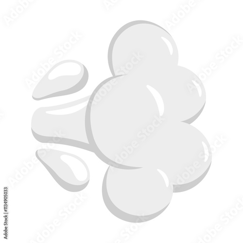 Dashing Away Emoji Icon Illustration. Dash Vector Symbol Emoticon Design Doodle Vector.
