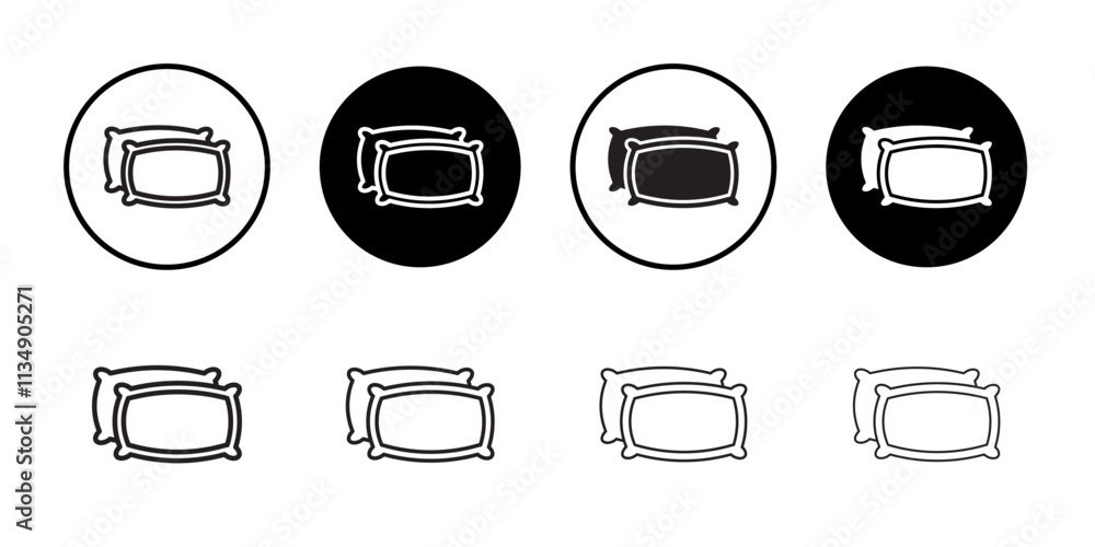 Pillow icon Thin line art collection Pillow icon Thin line art collection
