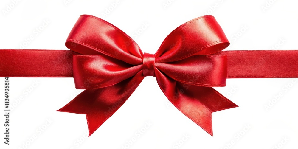 Red ribbon bow isolated on a background, red, ribbon, bow, isolated,background, decorative, gift, present, festive, holiday Red ribbon bow isolated on a background, red, ribbon, bow, isolated,background, decorative, gift, present, festive, holiday