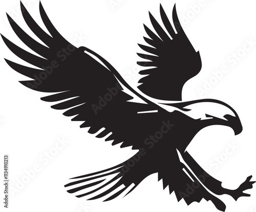 Eagle  silhouette vector EPS