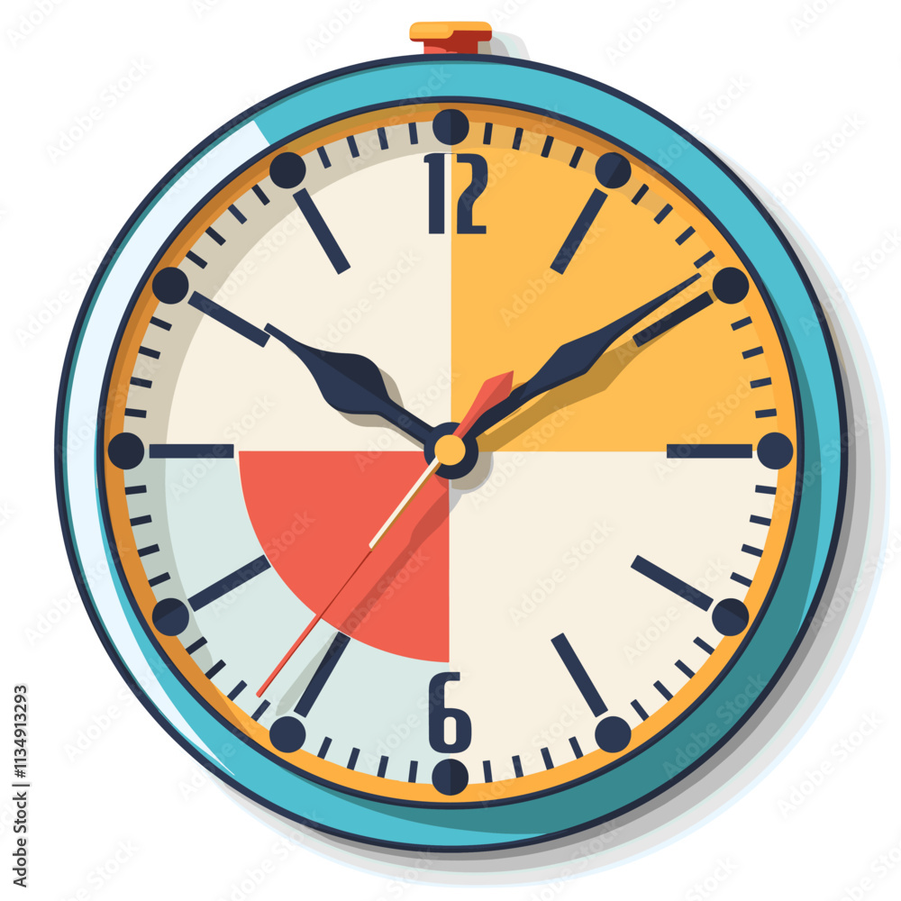 Vector illustration of a clock on a white background. Time is money Vector illustration of a clock on a white background. Time is money