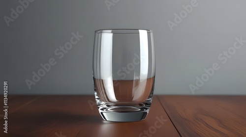 empty glass on a table