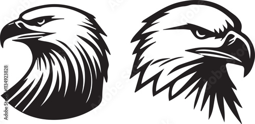 Eagle  silhouette vector EPS SET