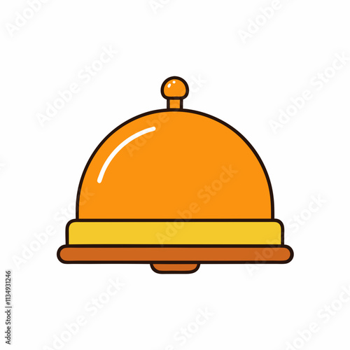 service bell on a plate