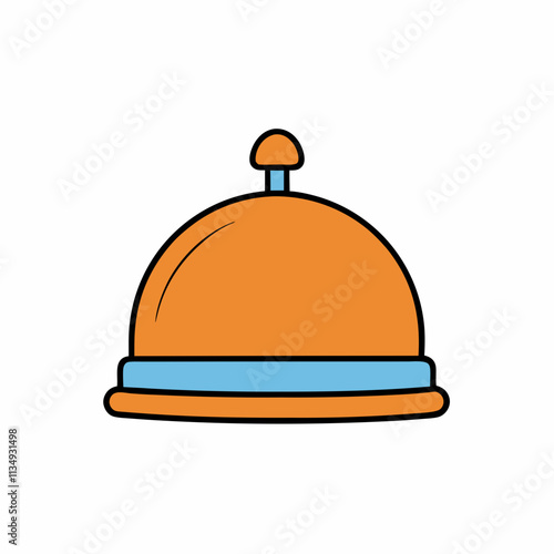 service bell on white background