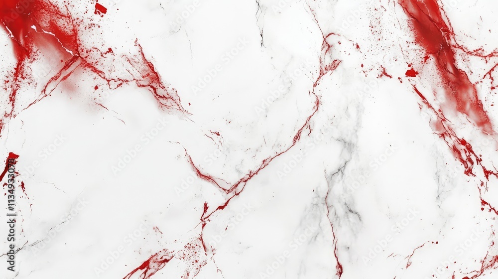 Fototapeta premium Red and white marble texture with abstract patterns suitable for backgrounds or design projects in interior decor and architecture