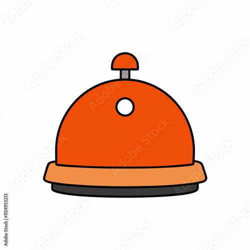 service bell on a white background