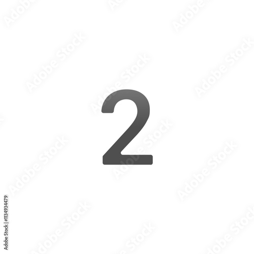 Number Two Icon
