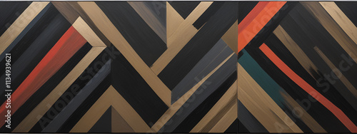 Wallpaper Mural illustrazione sfondo con elementi astratti a tema geometrico surreale Torontodigital.ca