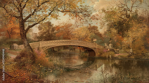 Central Park in New York City in the fall