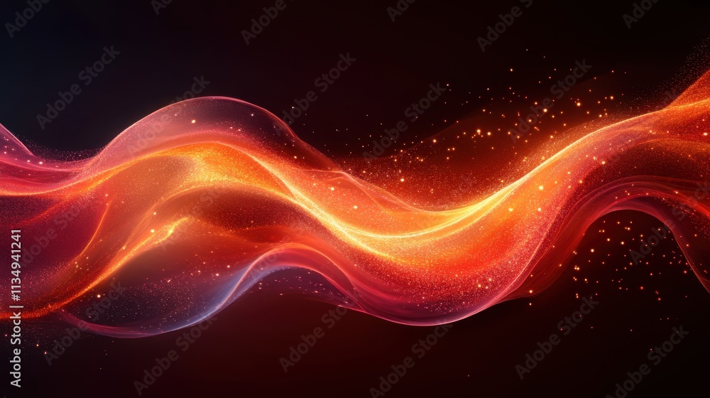 Dynamic waves of vibrant colors dance across a dark background, creating a mesmerizing visual experience Dynamic waves of vibrant colors dance across a dark background, creating a mesmerizing visual experience
