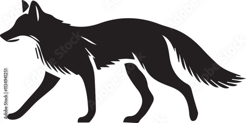 Fox  silhouette vector EPS 