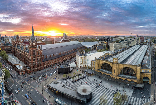 Carta da parati A aerial (drone) shot of St