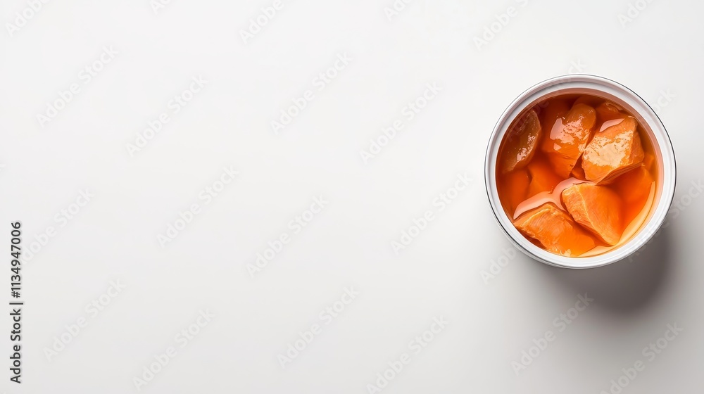 Tuna Chunks in White Bowl - Delicious tuna chunks in a white bowl, symbolizing freshness, convenience, healthy eating, protein, and a simple meal. Tuna Chunks in White Bowl - Delicious tuna chunks in a white bowl, symbolizing freshness, convenience, healthy eating, protein, and a simple meal.