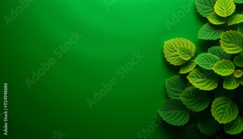 green leaves background