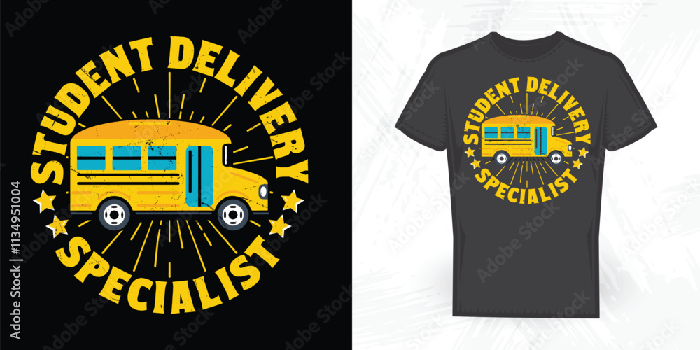 Naklejka premium Funny School Vintage 100 Days Of School T-shirt Design