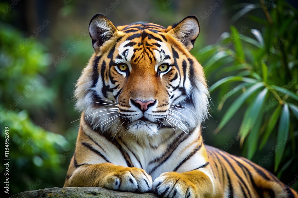 Obraz premium Tiger with Forest