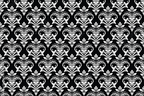 Abstract floral seamless pattern. Modern stylish texture repeating. Vector background.