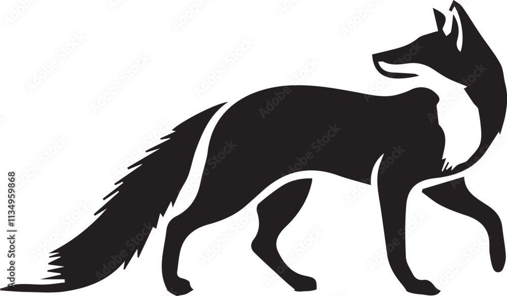 Fox silhouette vector EPS Fox silhouette vector EPS