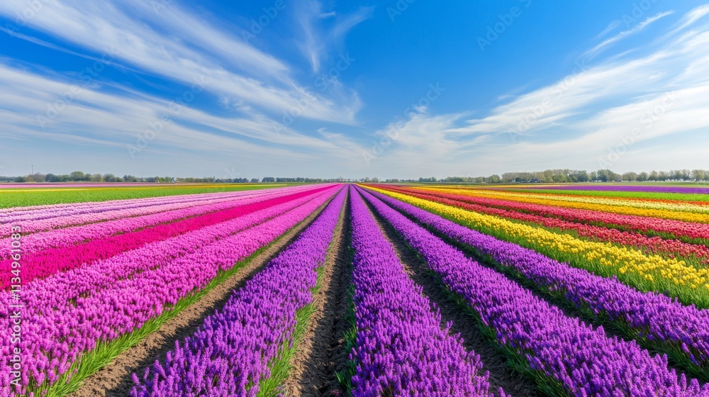 Vibrant Flower Fields of Spring Vibrant Flower Fields of Spring