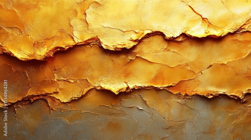 This artwork features rich golden hues with textured layers that create depth and intrigue This artwork features rich golden hues with textured layers that create depth and intrigue